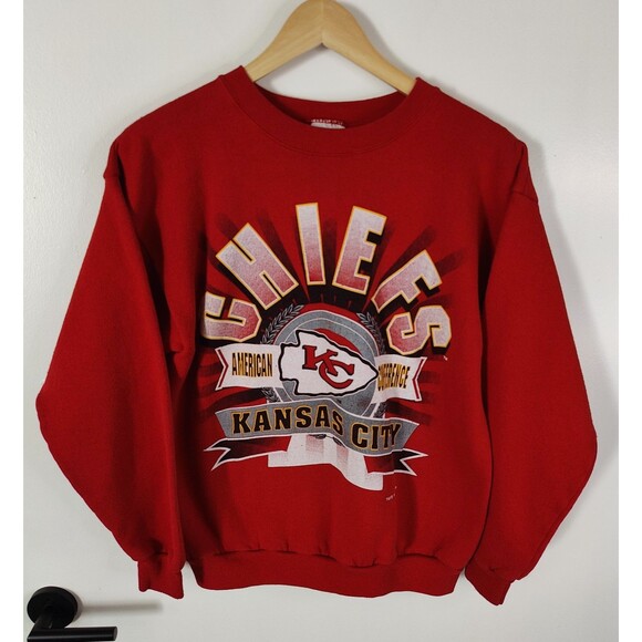Vintage 90s NFL Kansas City Chiefs Sweat Shirt Size XL Made in USA 1994 - Picture 1 of 7